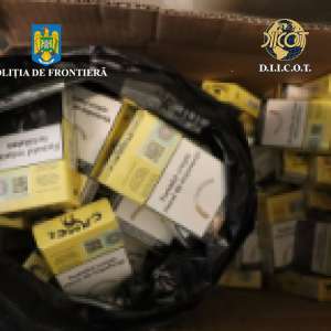 Rețea de contrabandiști cu țigări și tutun, destructurată de polițiștii de frontieră şi procurorii DIICOT, la Galați