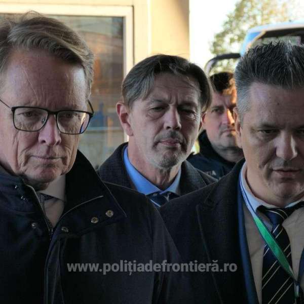 Hans Leijtens, Executive Director of FRONTEX, on an official visit to Romania