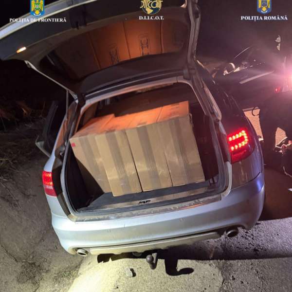 Rețea de contrabandiști cu țigări, destructurată de polițiștii de frontieră şi procurorii DIICOT, la Suceava