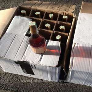 Băuturi alcoolice confiscate la controlul de frontieră