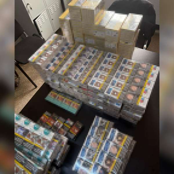 Peste 41.000 de țigarete descoperite de polițiștii de frontieră la Giurgiu