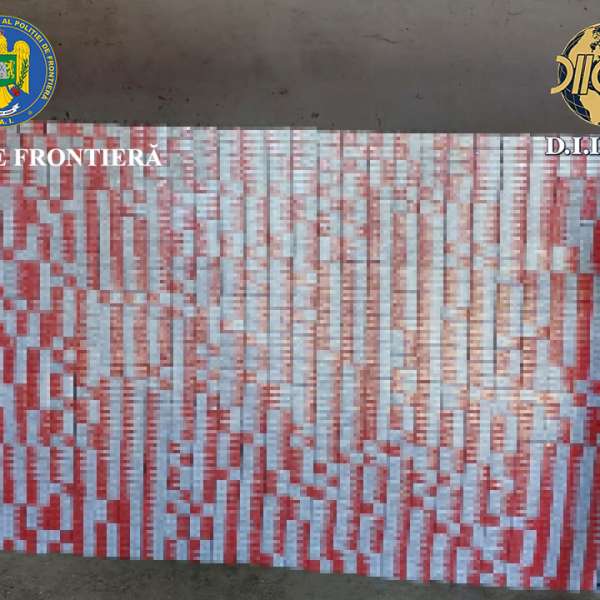 Grup infracțional organizat, specializat în contrabanda cu țigări, destructurat de polițiștii de frontieră