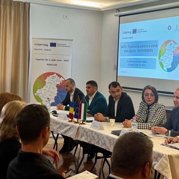 Conferința de deschidere a proiectului  SAFE - Împreună pentru o zonă mai sigură - ROHU00634