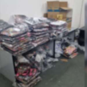 Peste 1.240 de produse susceptibile a fi contrafăcute, descoperite de polițiștii de frontieră giurgiuveni în două autocare