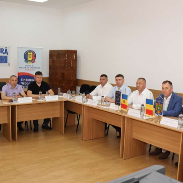 Întâlnire de lucru între reprezentanții Poliției de Frontieră Române și cei ai Republicii Moldova, la Botoșani