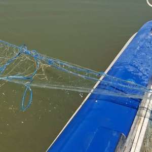 Peste un kilometru de plase ilegale scoase de polițiștii de frontieră de pe râul Prut