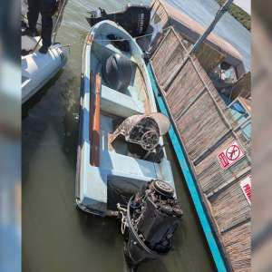 Motor de barcă, în valoare de 35.000 lei, căutat de autoritățile din Suedia, descoperit de polițiștii de frontieră din cadrul Gărzii de Coastă