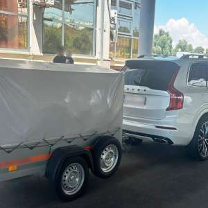 La trecerea frontierei cu o remorcă neînmatriculată