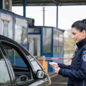 La volan cu un permis de conducere nerecunoscut pe teritoriul României și cu un altul, internațional, fals total