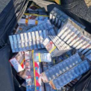 Aproximativ 60.000 țigarete ascunse, descoperite de polițiștii de frontieră giurgiuveni