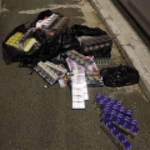 Aproximativ 60.000 țigarete ascunse, descoperite de polițiștii de frontieră giurgiuveni