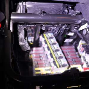 Aproximativ 60.000 țigarete ascunse, descoperite de polițiștii de frontieră giurgiuveni