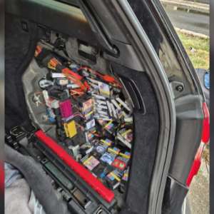 Țigarete în valoare de peste 50.000 de lei, descoperite de polițiștii de frontieră giurgiuveni