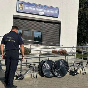 Biciclete, în valoare de 70.000 lei, furate din Germania, descoperite în PTF Siret