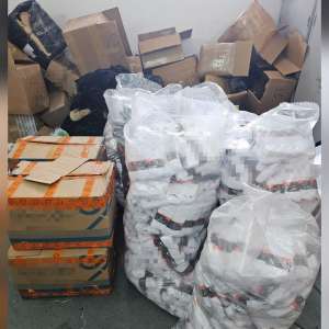 Produse susceptibile a fi contrafăcute, în valoare de peste 1.000.000 de lei, depistate de polițiștii de frontieră din cadrul Inspectoratului Teritorial al Poliției de Frontieră Giurgiu