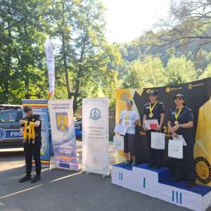 Polițiștii de frontieră, pe podium la prima ediție a competiției „Sighet Run”