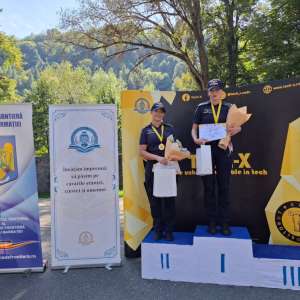 Polițiștii de frontieră, pe podium la prima ediție a competiției „Sighet Run”