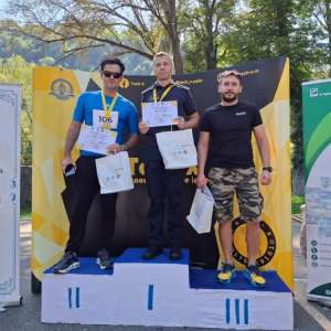 Polițiștii de frontieră, pe podium la prima ediție a competiției „Sighet Run”