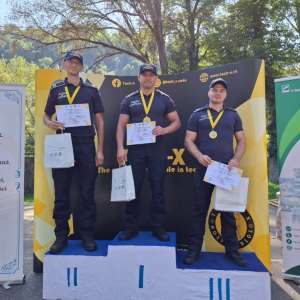 Polițiștii de frontieră, pe podium la prima ediție a competiției „Sighet Run”