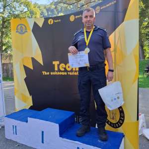 Polițiștii de frontieră, pe podium la prima ediție a competiției „Sighet Run”
