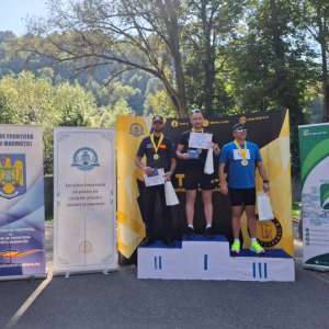 Polițiștii de frontieră, pe podium la prima ediție a competiției „Sighet Run”