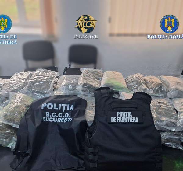 Turc depistat de polițiștii de frontiera giurgiuveni cu 37 de kilograme de canabis ascunse într-o semiremorcă încărcată cu arbuști ornamentali