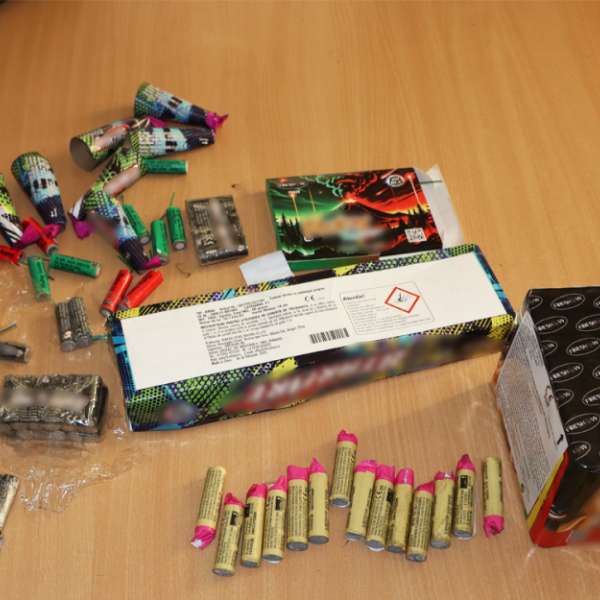 Materiale pirotehnice descoperite de polițiștii de frontieră din cadrul ITPF Sighetu Marmației