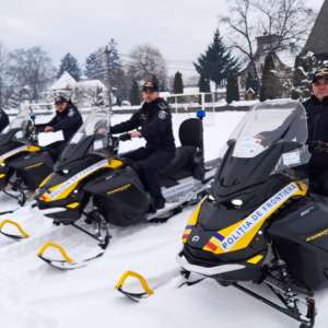 Snowmobile noi pentru supravegherea frontierei montane – dotare modernă prin proiect european la ITPF Sighetu Marmației