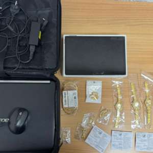 Bunuri sustrase în urma unui accident rutier, recuperate de polițiștii de frontieră giurgiuveni