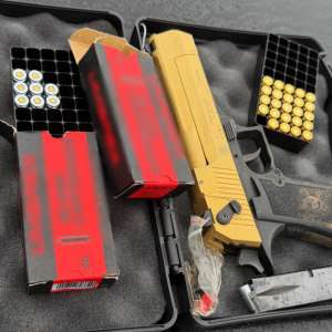 Pistol cu gaze fără documente descoperit în urma unui control efectuat de către polițiștii de frontieră giurgiuveni