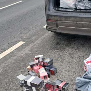 Acțiune a polițiștilor de frontieră din cadrul ITPF Giurgiu:  țigarete și produse contrafăcute confiscate