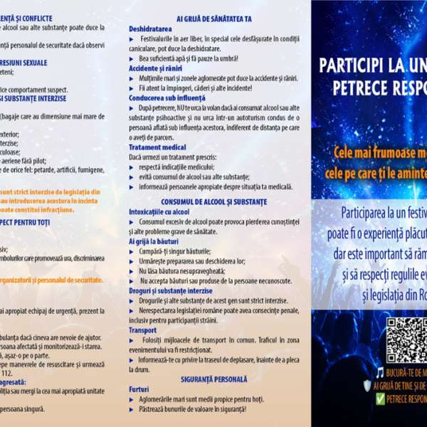 Participi la un festival? Petrece responsabil!
