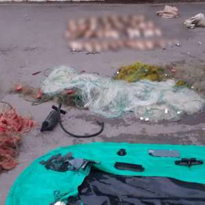Braconieri surprinşi pe Dunăre cu ajutorul aparaturii de vedere nocturnă: plase de pescuit comercial și o ambarcațiune confiscate la Giurgiu