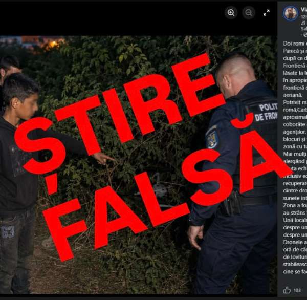DEZMINȚIRE - ȘTIRE FALSĂ