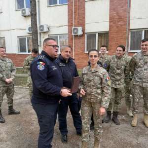 Vizită de documentare a ofițerilor cursanți ai Școlii de instruire pentru logistică „General maior Constantin Constantiniu” în zona de responsabilitate a STPF Călărași