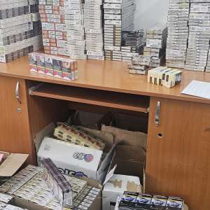 Captură de peste 416.000 de lei la Giurgiu - țigarete și produse contrafăcute, descoperite de polițiștii de frontieră