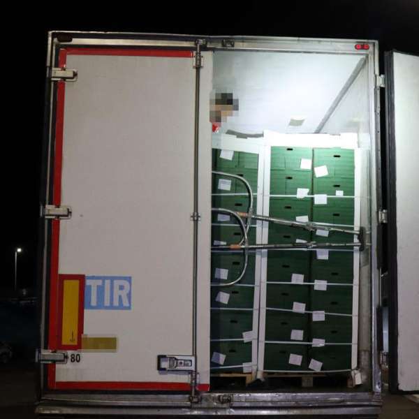 Polițiștii de frontieră au descoperit un cetățean turc ascuns într-un transport de pepeni
