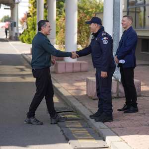 Chief of the U.S. Border Patrol on an Official Visit to the Romanian Border Police