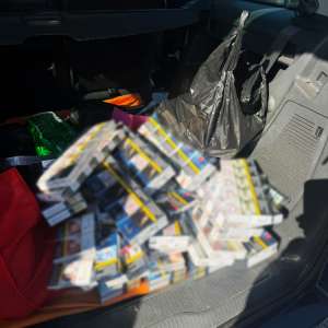 Peste 44.100 de țigarete, în valoare de aproximativ 68.400 de lei, confiscate în cadrul unor acțiuni BLITZ de polițiștii de frontieră giurgiuveni